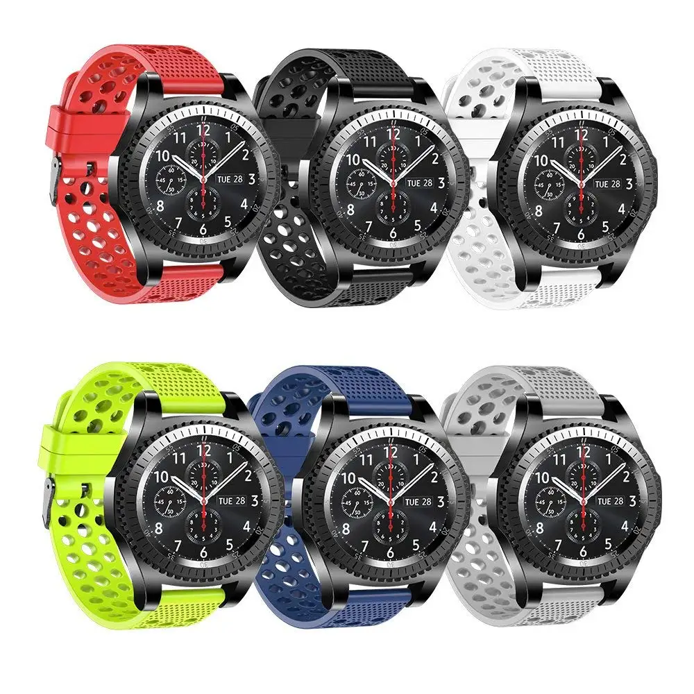 Ленты для Gear S3 мягкие сменные спортивные ленты с несколькими отверстиями воздуха