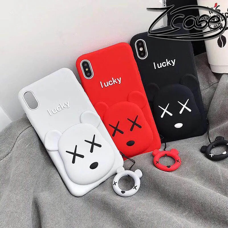 Cartoon 3D cute violent bear XX silicone phone case for iphone6 6S 7 8 plus X XS XR Max Funny Soft couple silicone lanyard cover
Cartoon 3D cute violent bear XX silicone phone case for iphone6 6S 7 8 plus X XS XR Max Funny Soft couple silicone lanyard cover