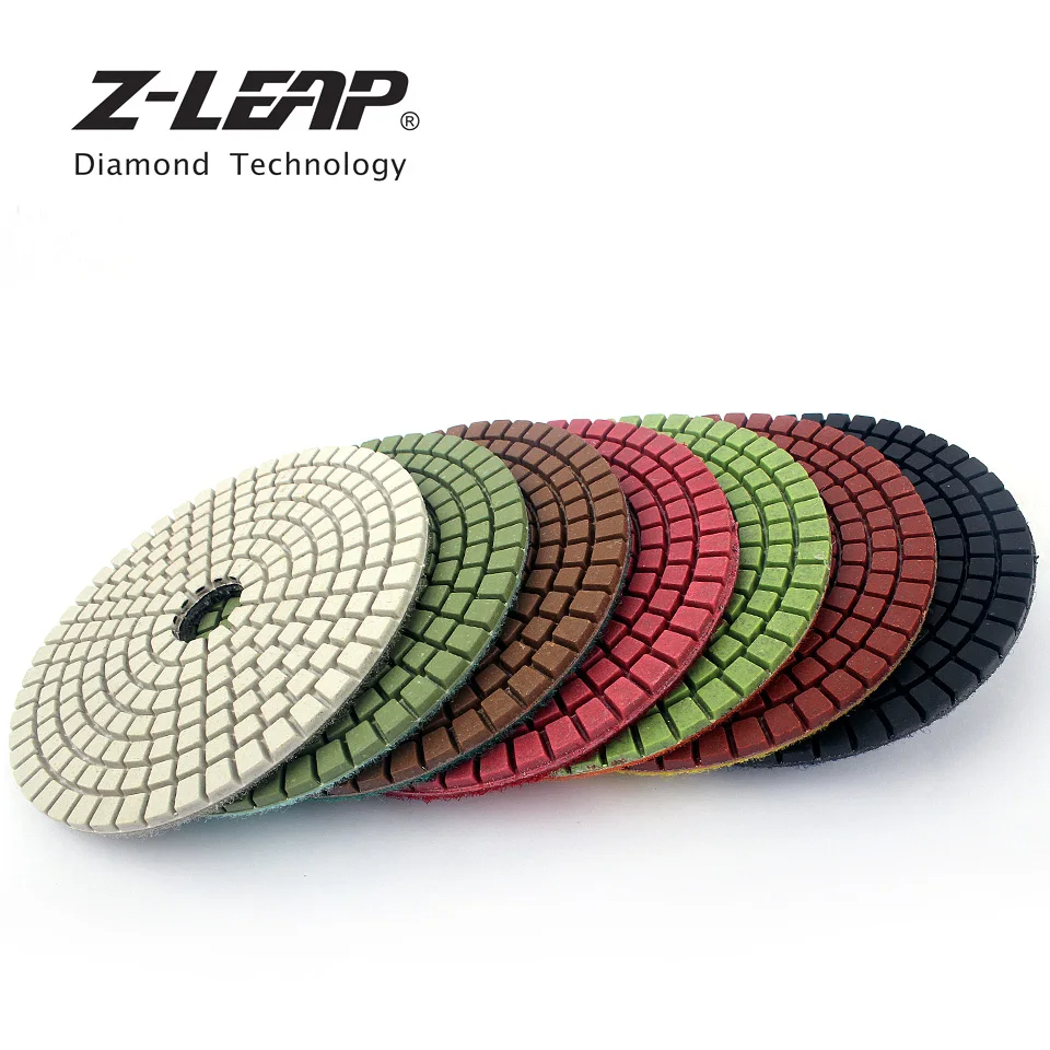 Z-Leap 4" 7pcs Polish Pad For Stone Flexible Wet Diamond Disc 100mm Marble Polishing Pads Abrasive Disc
Z-Leap 4" 7pcs Polish Pad For Stone Flexible Wet Diamond Disc 100mm Marble Polishing Pads Abrasive Disc