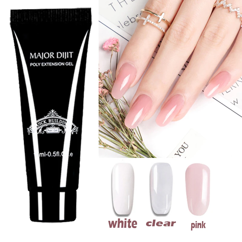 15ml Nail Quick Extension Gel Crystal 15ml Poly Led Transparent Pink White Nail Art UV LED Builder Gel Tips Enhancement Varnish
15ml Nail Quick Extension Gel Crystal 15ml Poly Led Transparent Pink White Nail Art UV LED Builder Gel Tips Enhancement Varnish