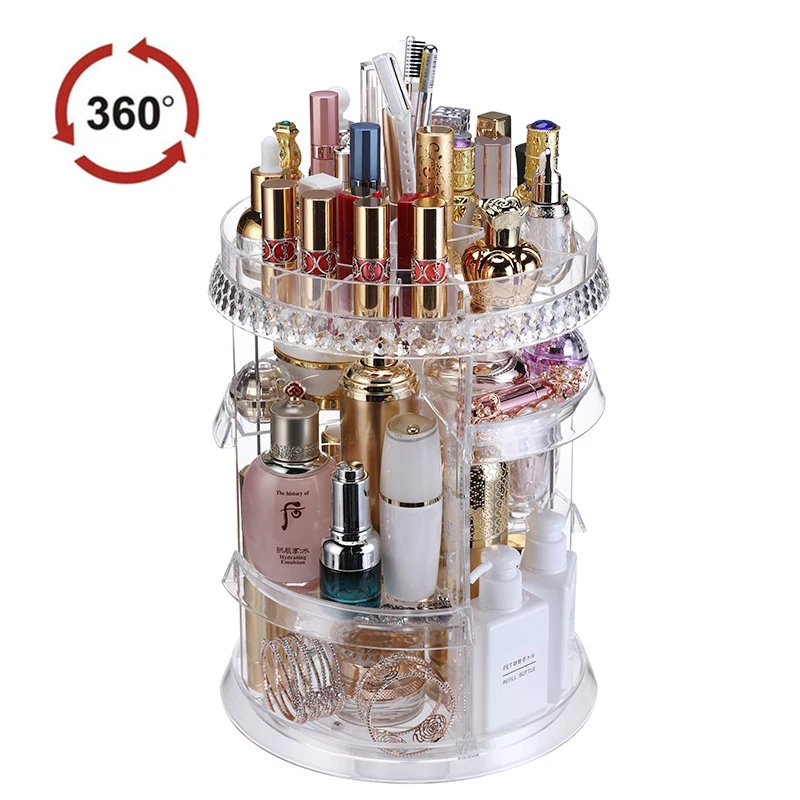 SAFEBET Creative Makeup Organizer 360 Rotating Cosmetic Storage Box Transparent Bathroom Shelf Large Capacity Desktop Organizer
SAFEBET Creative Makeup Organizer 360 Rotating Cosmetic Storage Box Transparent Bathroom Shelf Large Capacity Desktop Organizer