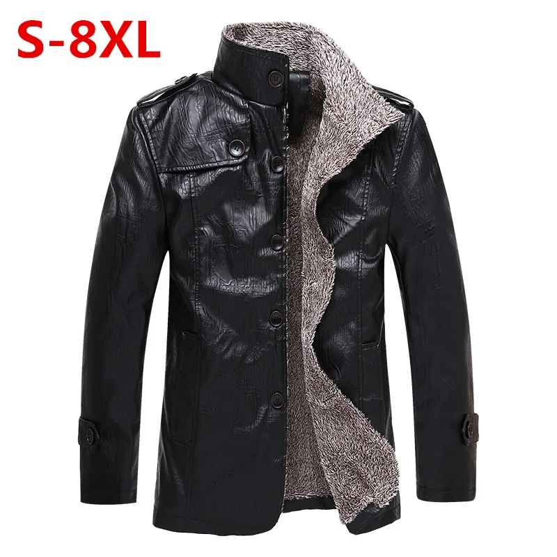 2019 Warm Winter Sheepskin Men's Leather jacket Men Leisure coat Men Fur Lining Jackets Outerwear Parka leather coat 6XL 7XL 8XL
2019 Warm Winter Sheepskin Men's Leather jacket Men Leisure coat Men Fur Lining Jackets Outerwear Parka leather coat 6XL 7XL 8XL
