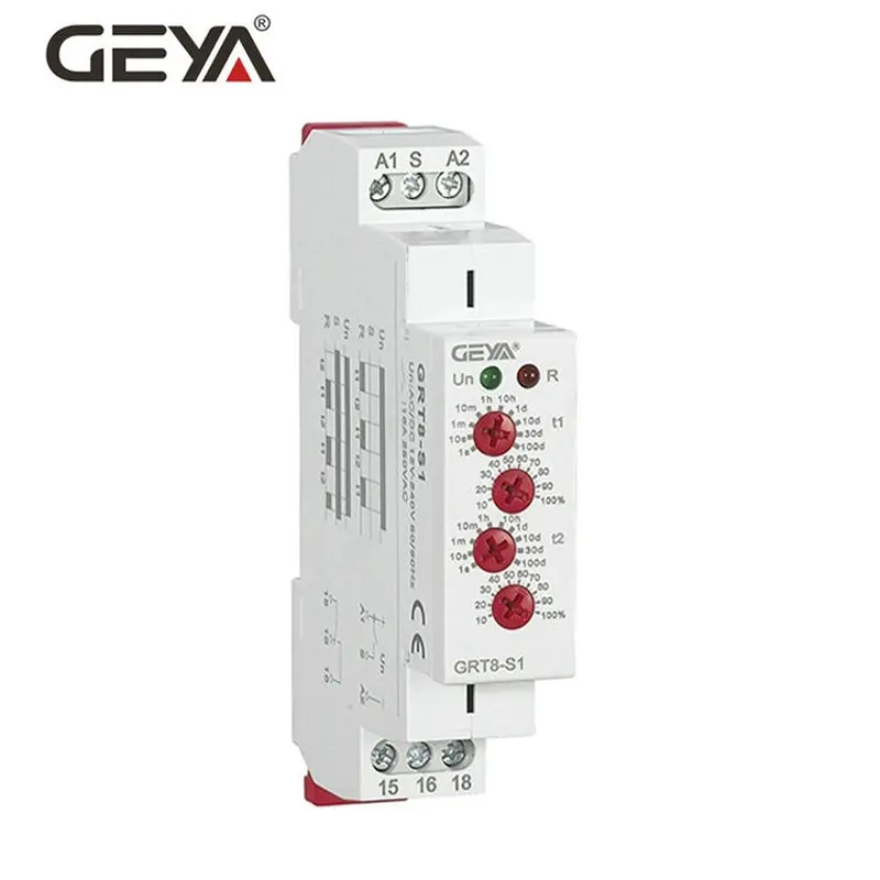 GRT8-S Multifunction Adjustable Timer Repeat Relay SPDT AC220V 16A AC/DC12V-240V Electric Protective Asymmetric Cycle
GRT8-S Multifunction Adjustable Timer Repeat Relay SPDT AC220V 16A AC/DC12V-240V Electric Protective Asymmetric Cycle
