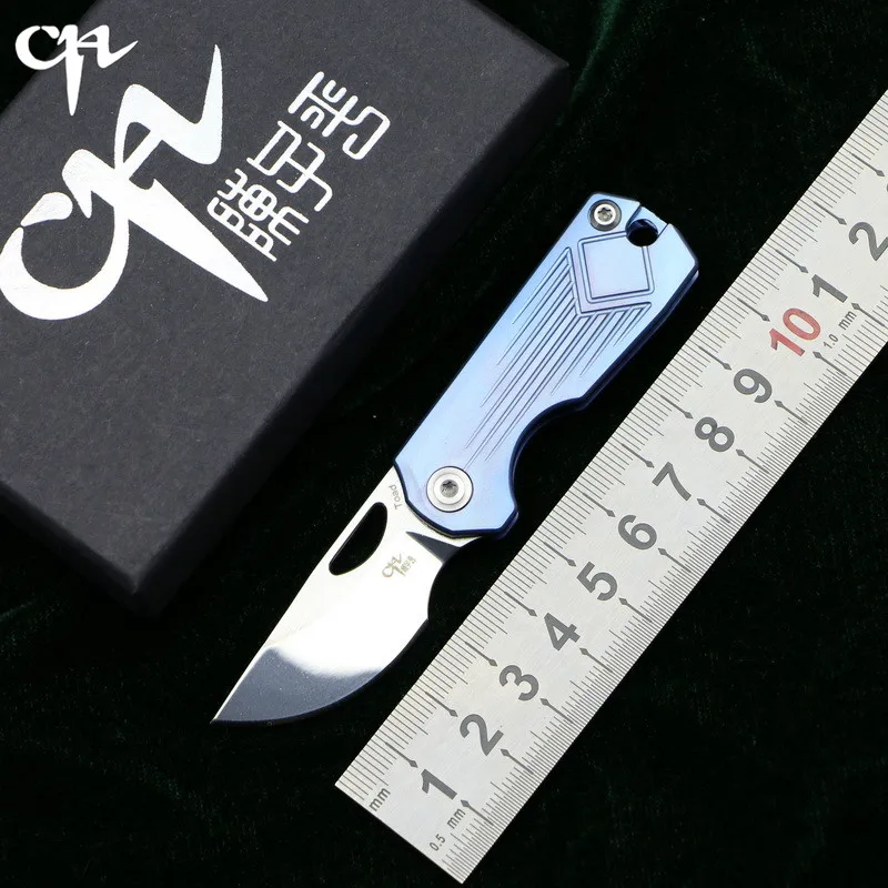 CH003 Toad Mini Keyring folding knife AUS-8 Blade ball bearings TC4 Titanium handle camping daily fruit pocket outdoor EDC tools
CH003 Toad Mini Keyring folding knife AUS-8 Blade ball bearings TC4 Titanium handle camping daily fruit pocket outdoor EDC tools