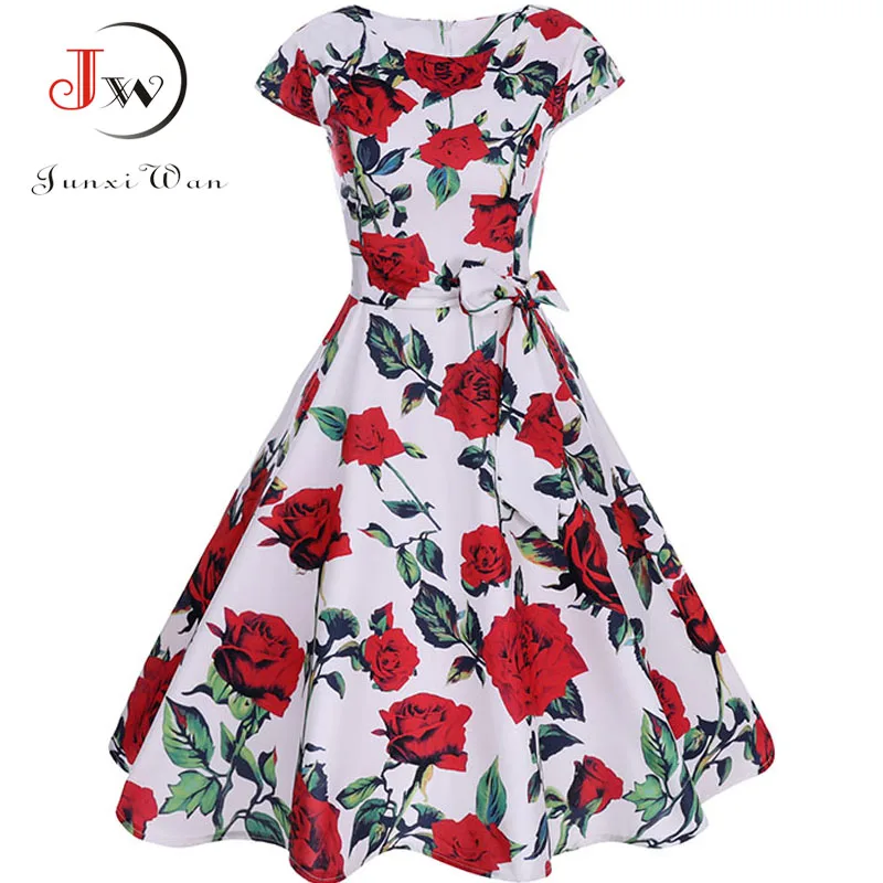 New Women Casual Floral Dress Elegant Vintage O-neck A-line Vestidos Summer Sexy Party Dresses Robe femme Tunic Plus Size
New Women Casual Floral Dress Elegant Vintage O-neck A-line Vestidos Summer Sexy Party Dresses Robe femme Tunic Plus Size