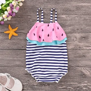 Baby Girls Ruffled Swimsuit One Piece Striped Baby Swimwear Watermelon Printed Toddler Bathing Suit Summer Infant Bodysuits
Baby Girls Ruffled Swimsuit One Piece Striped Baby Swimwear Watermelon Printed Toddler Bathing Suit Summer Infant Bodysuits