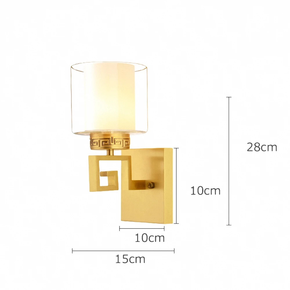 Gewu Copper Chinese style Simple E14 Bulb Wall Lamps 518 Suitable for bedroom living room study room ecorative lighting 15*28cm
Gewu Copper Chinese style Simple E14 Bulb Wall Lamps 518 Suitable for bedroom living room study room ecorative lighting 15*28cm
