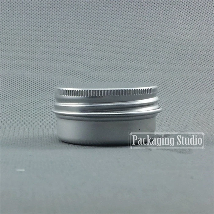 Фото Пустая 18 г алюминиевая банка косметический маленький крем для губ масляные