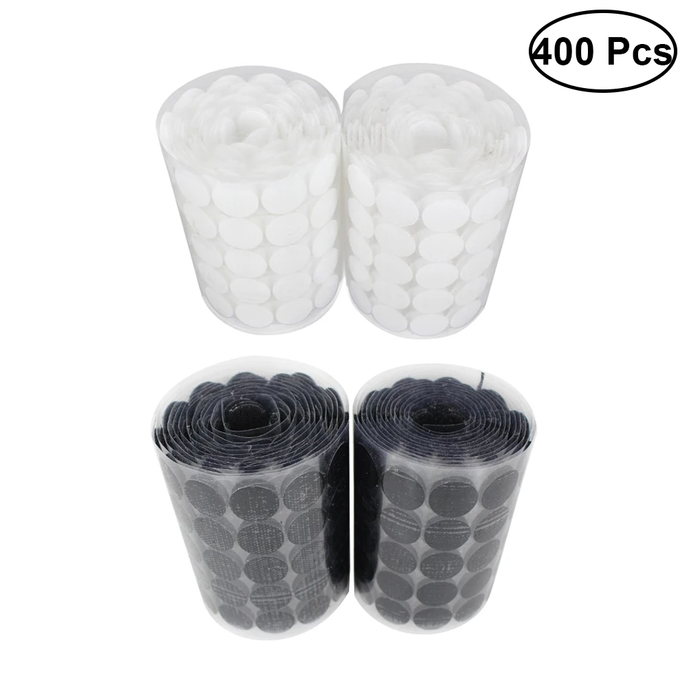 200 Pairs 400pcs Self Adhesive Hook and Loop Fastener Dots for Home Office (200pcs Black, 200pcs White)
200 Pairs 400pcs Self Adhesive Hook and Loop Fastener Dots for Home Office (200pcs Black, 200pcs White)