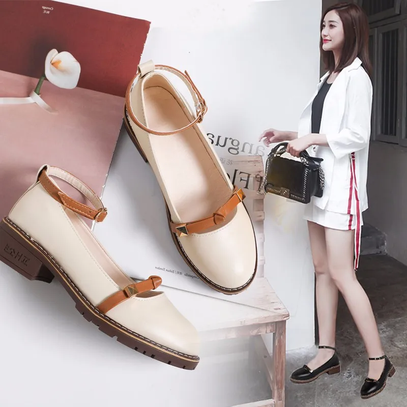 Women Low Heels Fashion Platform Female Spring Shoes Chunky Heel Flat Shoe Casual Footwear
Women Low Heels Fashion Platform Female Spring Shoes Chunky Heel Flat Shoe Casual Footwear
