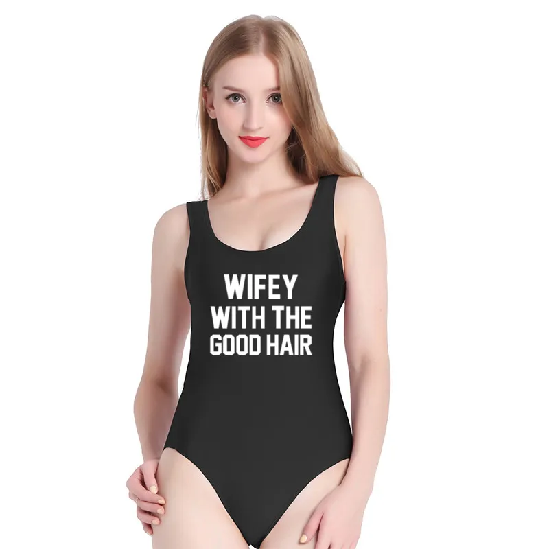 Фото 2018 PINJIA WIFEY WITH THE GOOO HAIR Женский модный сексуальный слитный купальник с высокой