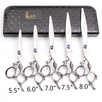 2Pcs 5.5" 6" 7" 7.5" 8" 440C Mr Rabbit Grooming-for-dog Cutting Scissors Thinning Shears Human Hair Scissors Styling Tool T9107
2Pcs 5.5" 6" 7" 7.5" 8" 440C Mr Rabbit Grooming-for-dog Cutting Scissors Thinning Shears Human Hair Scissors Styling Tool T9107