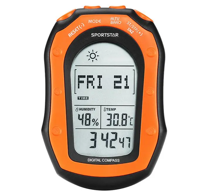 Handheld outdoor workstations,Altitude meter, fishing barometer, compass, thermometer and other functions.
Handheld outdoor workstations,Altitude meter, fishing barometer, compass, thermometer and other functions.