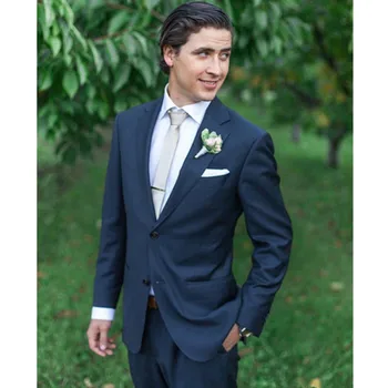 Men's suits Navy Men Tuxedo suit bridegroom wedding dress 2020 two lapel custom men's suits Slim high quality
Men's suits Navy Men Tuxedo suit bridegroom wedding dress 2020 two lapel custom men's suits Slim high quality