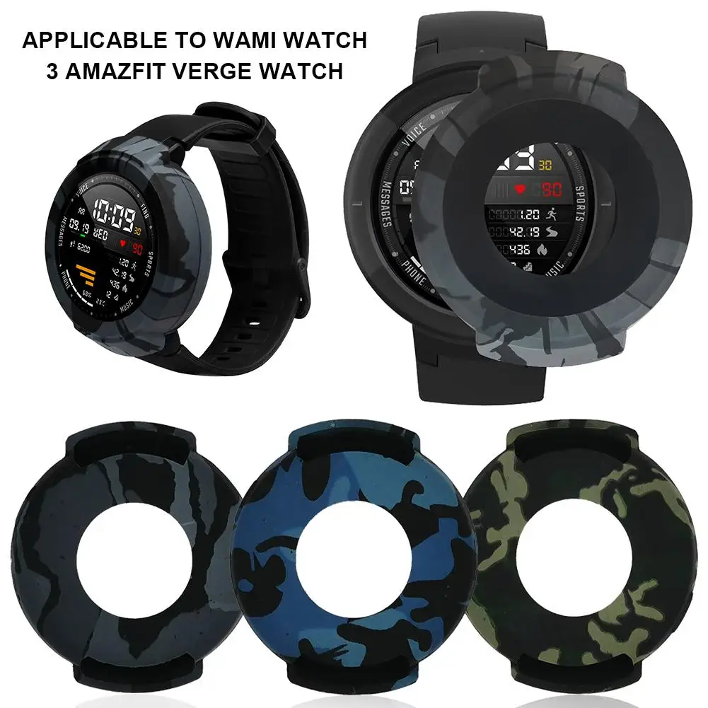 New Brand Camouflage Soft Silicone Protective Case Replacement For Huami 3 AMAZFIT Verge Watch
New Brand Camouflage Soft Silicone Protective Case Replacement For Huami 3 AMAZFIT Verge Watch
