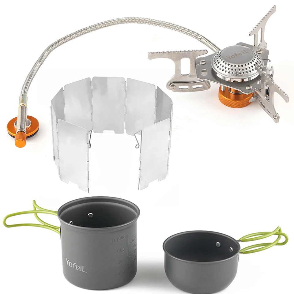 Outdoor Camping Pot Camping Tableware Cooking Set Gas Stove Gas Piezo Ignition Outdoor Kitchen Cookware Camp Hiking Supplies Barbecue Tools Accessories 9 Windshields Windproof Accessories
Outdoor Camping Pot Camping Tableware Cooking Set Gas Stove Gas Piezo Ignition Outdoor Kitchen Cookware Camp Hiking Supplies Barbecue Tools Accessories 9 Windshields Windproof Accessories