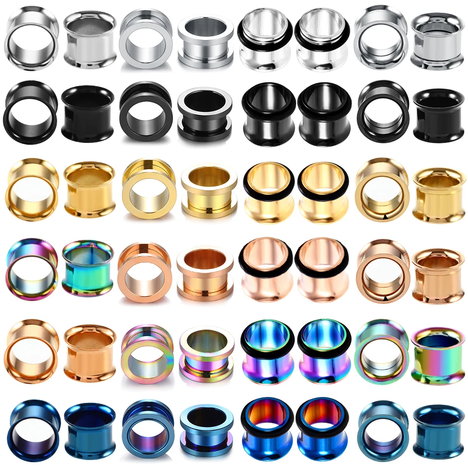 1Pair/Lot 316L Surgical Steel Ear Gauges Screw Fit Tunnel Ear Plugs Single & Double Flared Ear Expander Pirsing Body Jewelry
1Pair/Lot 316L Surgical Steel Ear Gauges Screw Fit Tunnel Ear Plugs Single & Double Flared Ear Expander Pirsing Body Jewelry