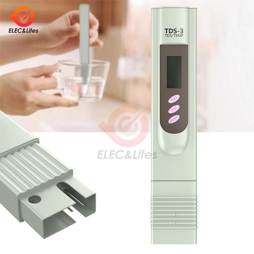 Mini Digital TDS Meter Aquarium Pool Water Quality Testing Pen Water Purity Filter Accurate Monitor TDS Temp Meter TDS-3
Mini Digital TDS Meter Aquarium Pool Water Quality Testing Pen Water Purity Filter Accurate Monitor TDS Temp Meter TDS-3