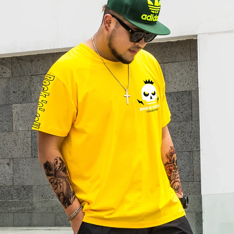 The Big size Men yellow T shirts Plus Size Round Neck Tops Short Sleeved Summer Cotton Tshirt XXL 5XL 8XL 90-160KG 7XL 6XL
The Big size Men yellow T shirts Plus Size Round Neck Tops Short Sleeved Summer Cotton Tshirt XXL 5XL 8XL 90-160KG 7XL 6XL