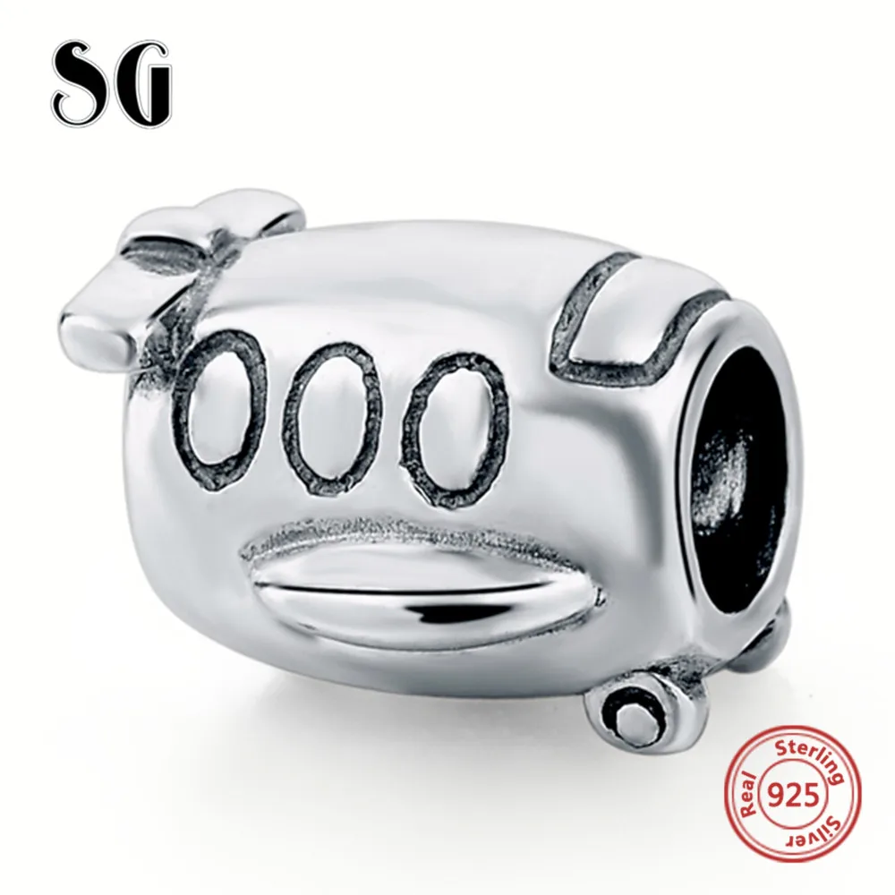 Charms Silver 925 Sterling Silver Small Mini Plane beads Fit Original European Bracelet Berloques Authentic pendant Jewelry Gift
Charms Silver 925 Sterling Silver Small Mini Plane beads Fit Original European Bracelet Berloques Authentic pendant Jewelry Gift