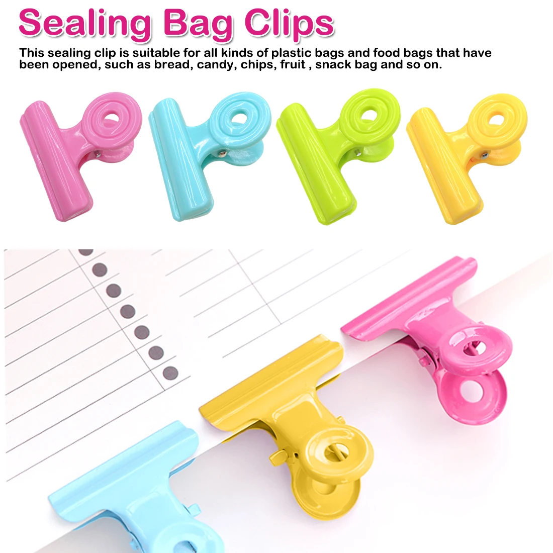 5Pcs Plastic Chip Bag Clips For Air Tight Seal Grip Food Sealing Clamp Clip Powder Food Package Bag Clip
5Pcs Plastic Chip Bag Clips For Air Tight Seal Grip Food Sealing Clamp Clip Powder Food Package Bag Clip