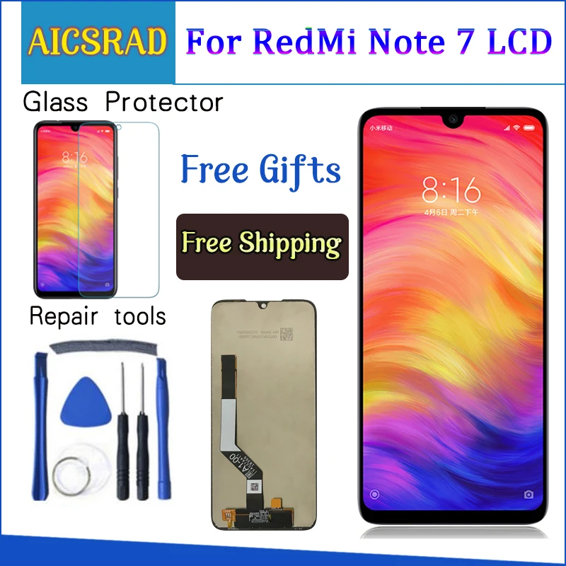 6.3" New for Xiaomi Redmi Note 7 LCD Display Screen Touch Digitizer Assembly Snapdragon 660 for Redmi Note7 LCD Display
6.3" New for Xiaomi Redmi Note 7 LCD Display Screen Touch Digitizer Assembly Snapdragon 660 for Redmi Note7 LCD Display