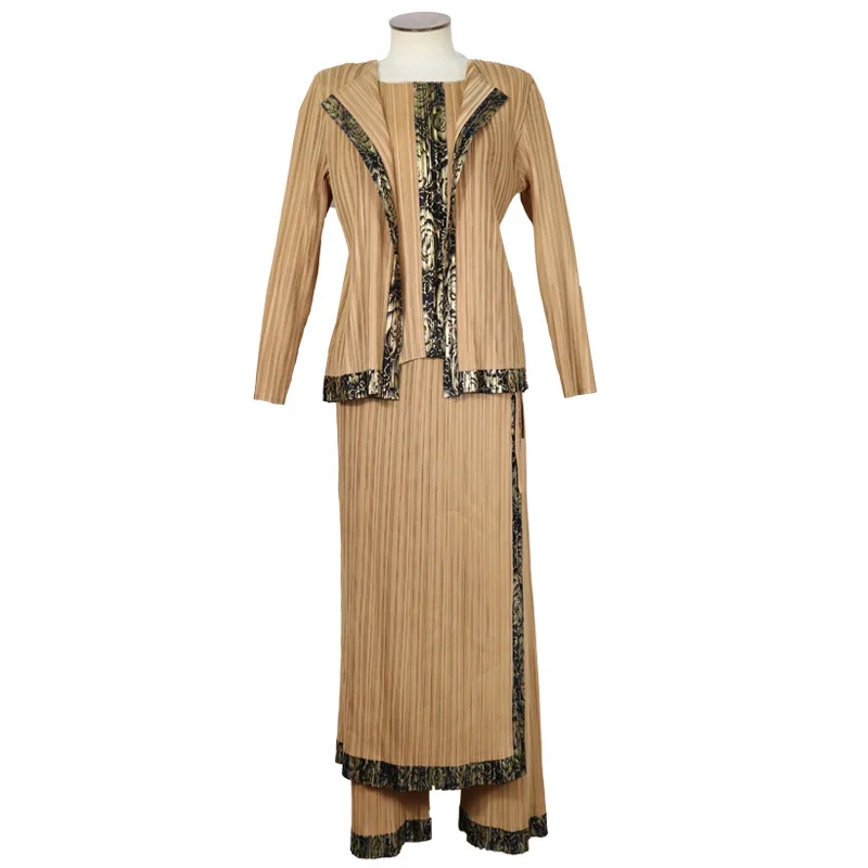 LANMREM 2019 Autumn New Casual Fashion Women Loose Plus Solid Color Stitching Gilded Pleated Shirt Trousers Skirt Suit TC872
LANMREM 2019 Autumn New Casual Fashion Women Loose Plus Solid Color Stitching Gilded Pleated Shirt Trousers Skirt Suit TC872