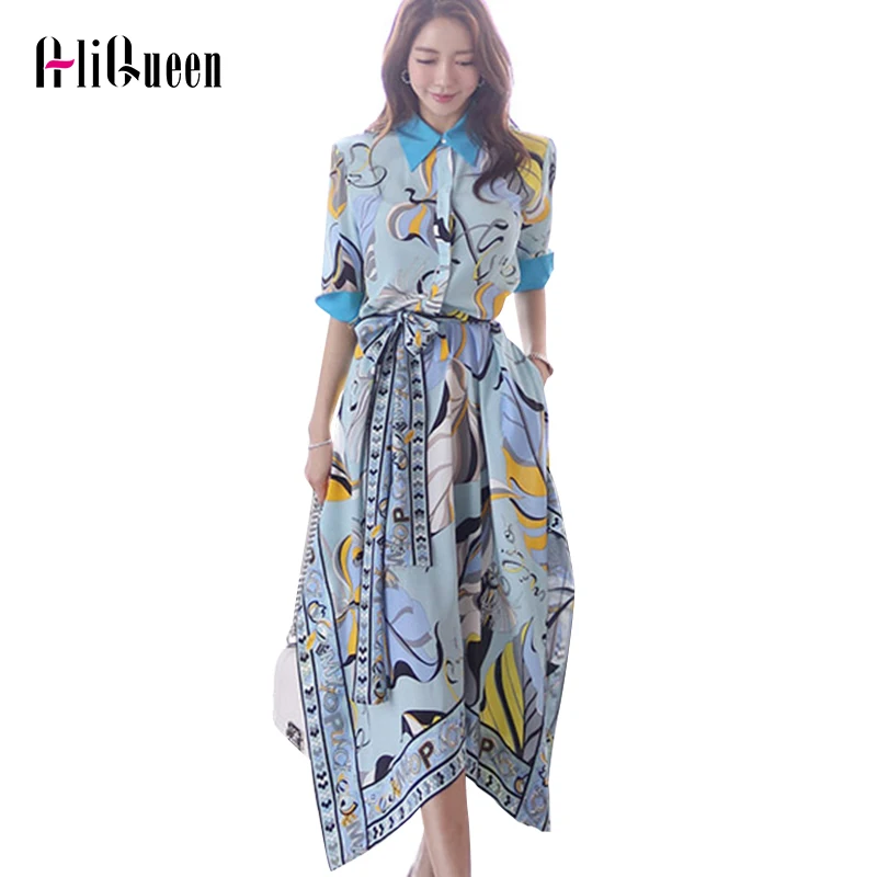 2019 Women Geometric Print Irregular Long Dresses Elegant OL Contrast Color Turn Down Collar Pocket Sashes Shirt Dress Vestidos
2019 Women Geometric Print Irregular Long Dresses Elegant OL Contrast Color Turn Down Collar Pocket Sashes Shirt Dress Vestidos
