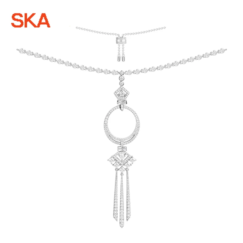 SKA Brand Magic Pendant Necklaces For Women Sterling Silver 925 Handmade AAA Zircon Fine Jewelry Temperament Necklace AC3891OX
SKA Brand Magic Pendant Necklaces For Women Sterling Silver 925 Handmade AAA Zircon Fine Jewelry Temperament Necklace AC3891OX