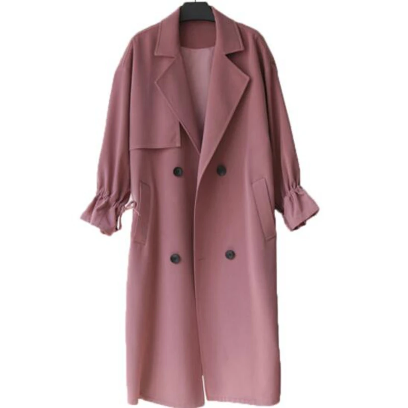 2019 spring and autumn new loose windbreaker women's long paragraph elegant loose thin windbreaker jacket
2019 spring and autumn new loose windbreaker women's long paragraph elegant loose thin windbreaker jacket