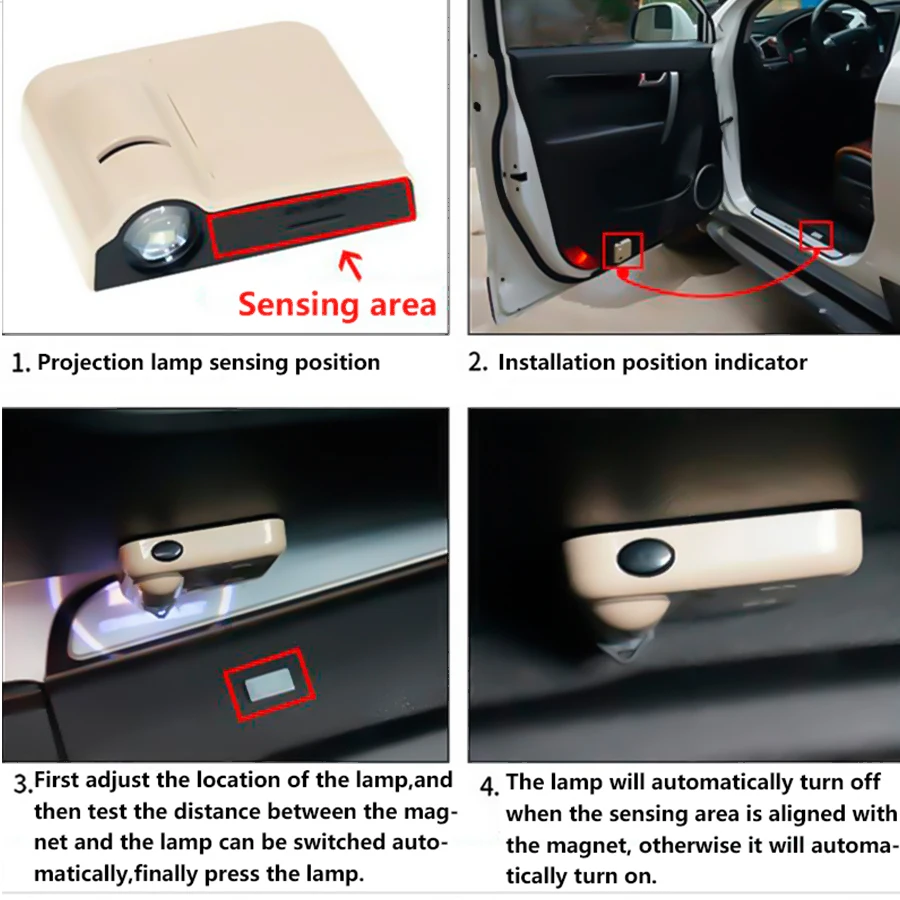 Wireless Car Door Led