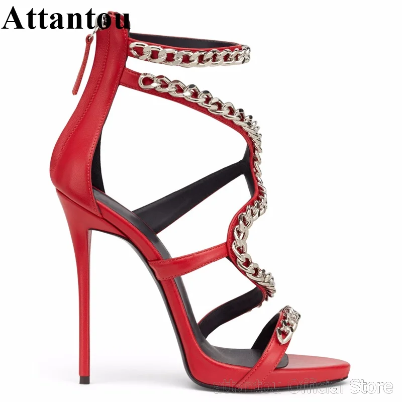 New Arriva Open Toe Thin High Heel Platform Sandals Women Summer Gold Chains Back Zipper Party Dress Shoes
New Arriva Open Toe Thin High Heel Platform Sandals Women Summer Gold Chains Back Zipper Party Dress Shoes