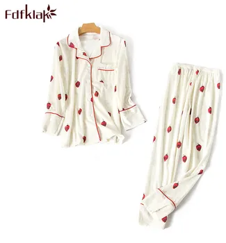 Fdfklak autumn winter pajamas for women pijama long sleeve sleepwear velvet female pajama sets night suits ladies home clothes
Fdfklak autumn winter pajamas for women pijama long sleeve sleepwear velvet female pajama sets night suits ladies home clothes