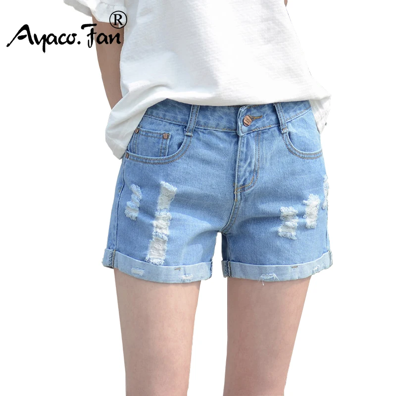 Summer Shorts For Women Retro Fashion All-match Women Denim Ripped Slim Short Pants Female Thin Curling Lager Size Short Jeans
Summer Shorts For Women Retro Fashion All-match Women Denim Ripped Slim Short Pants Female Thin Curling Lager Size Short Jeans