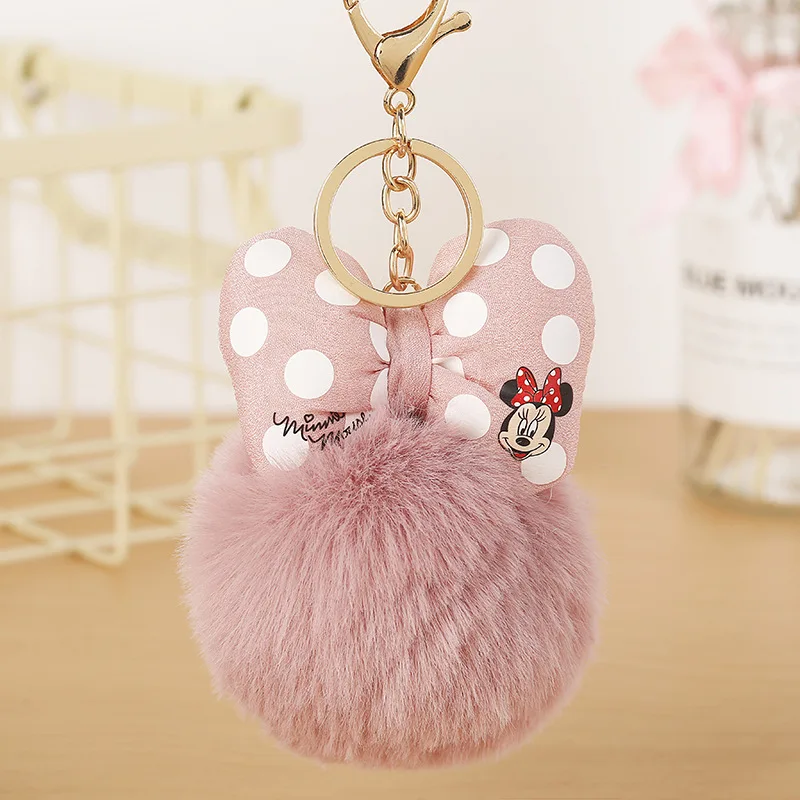 2019 Mickey Bowknot With Rabbit Fur Ball For Car Keychain Bag Key Ring Jewelry for Women Bag Holder Gift
2019 Mickey Bowknot With Rabbit Fur Ball For Car Keychain Bag Key Ring Jewelry for Women Bag Holder Gift