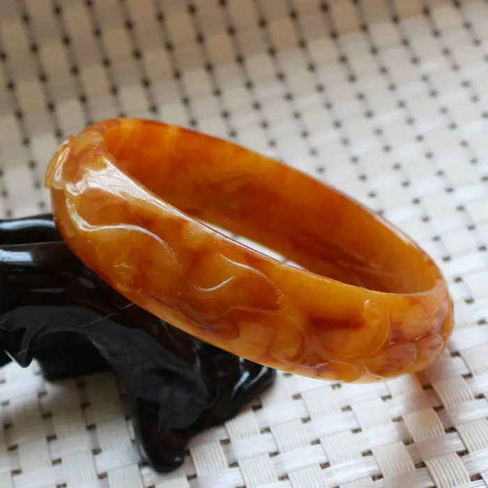 59mm Chinese Hand-carved Emerald Brown stoneite stone Gems Bracelet Bangle A5584 10.20 40
59mm Chinese Hand-carved Emerald Brown stoneite stone Gems Bracelet Bangle A5584 10.20 40