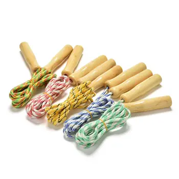 1Pc New Sports Skipping Rope Wood Grip Handle Training Practice Speed Jump Children Kid Fitness Equipment Color Random
1Pc New Sports Skipping Rope Wood Grip Handle Training Practice Speed Jump Children Kid Fitness Equipment Color Random