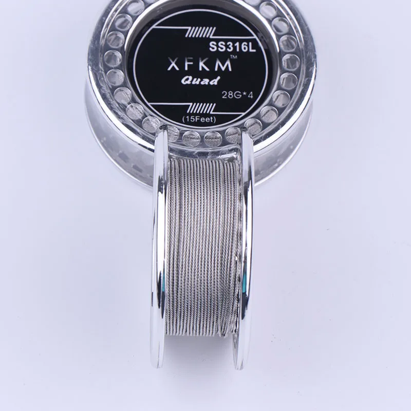 NEW XFKM 5m/roll SS316L QUAD Heating Wire RDA RTA Atomizer Clapton Wires Premade Coil Tool Electronic Cigarette Accessories
NEW XFKM 5m/roll SS316L QUAD Heating Wire RDA RTA Atomizer Clapton Wires Premade Coil Tool Electronic Cigarette Accessories