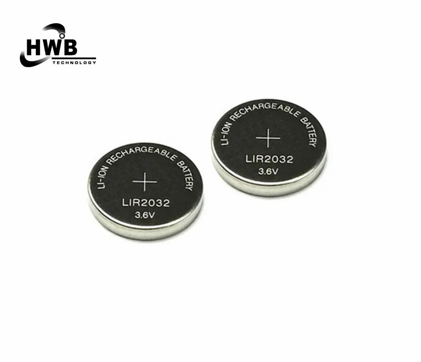 2x LIR2032 Rechargeable Lithium Li-ion Batteries 3.6V 40mAh Button Coin Cells Battery For Watch Calculator Free Shipping
2x LIR2032 Rechargeable Lithium Li-ion Batteries 3.6V 40mAh Button Coin Cells Battery For Watch Calculator Free Shipping
