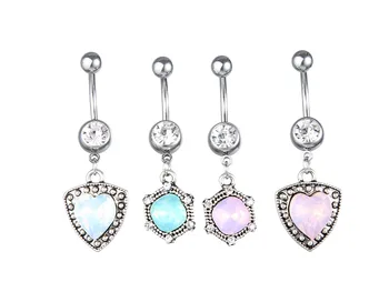 Free shippment 50pcs Body Jewelry -Opalite CZ Gems Navel Dangle Belly Rings Button Barbells 14g~1.6mm Mix Styles New Hot
Free shippment 50pcs Body Jewelry -Opalite CZ Gems Navel Dangle Belly Rings Button Barbells 14g~1.6mm Mix Styles New Hot