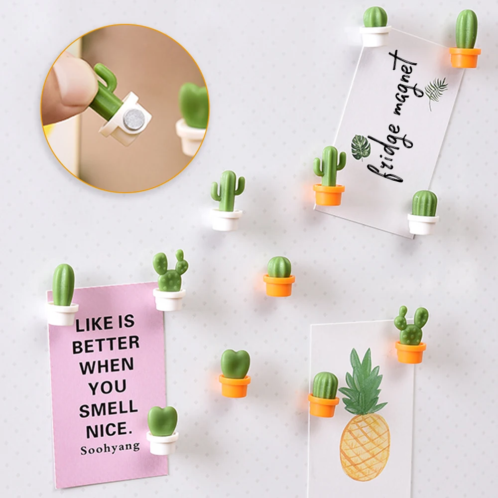 Hooamll 6PCs/set Cute Fridge Magnets Cactus Succulent Plant Magnet Button Cactus Refrigerator Message Sticker Home Decoration
Hooamll 6PCs/set Cute Fridge Magnets Cactus Succulent Plant Magnet Button Cactus Refrigerator Message Sticker Home Decoration