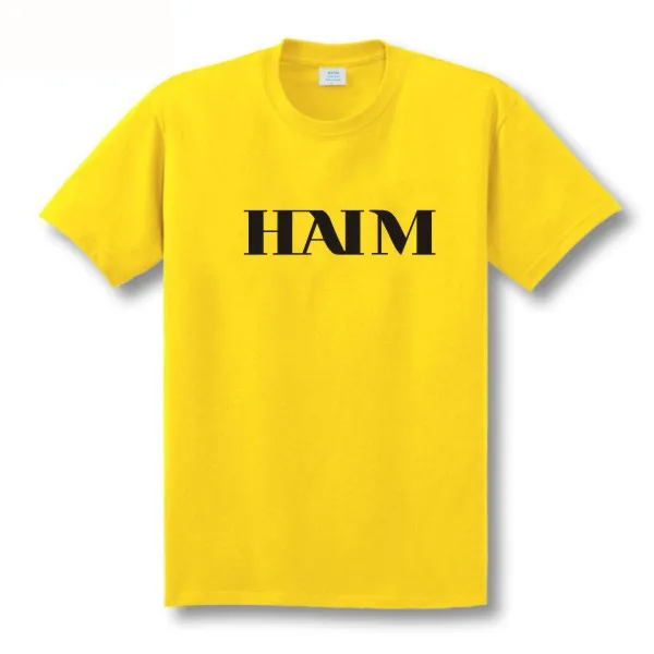 Футболка HAIM Мужская американская рок музыка LA CALIFORNIA BAND поп альбом MYCHAL|roupas masculina|t