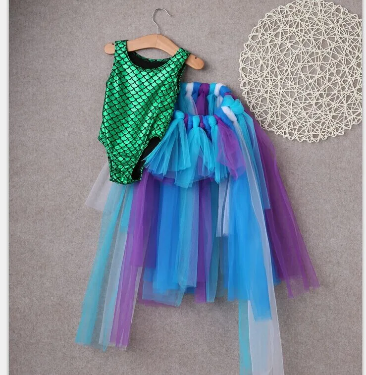 2016 Kids Girls Party Lace Princess Dress Mermaid Tops Bodysuit+Tulle Tutu SkirtsGirl's clothing set children's sets
2016 Kids Girls Party Lace Princess Dress Mermaid Tops Bodysuit+Tulle Tutu SkirtsGirl's clothing set children's sets