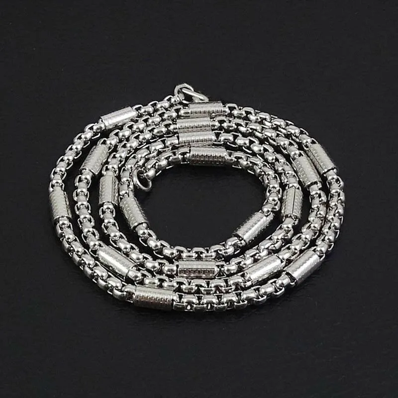 Hiphop/Rock Style Stainless Steel Link Chain Necklace For Men Gift Box Chain Length 50/60/70/80/90CM
Hiphop/Rock Style Stainless Steel Link Chain Necklace For Men Gift Box Chain Length 50/60/70/80/90CM