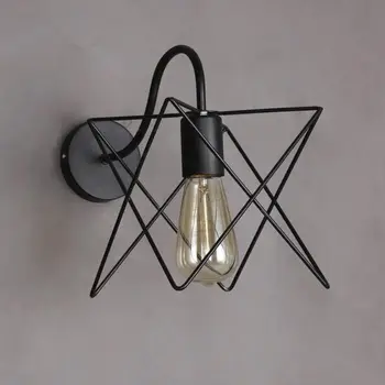 Vintage Iron Cage Wall Lamp Retro Loft Corridor Stairs Lamp Light Bathroom Bathroom Wall Lights Fixture Arandela (Square)
Vintage Iron Cage Wall Lamp Retro Loft Corridor Stairs Lamp Light Bathroom Bathroom Wall Lights Fixture Arandela (Square)