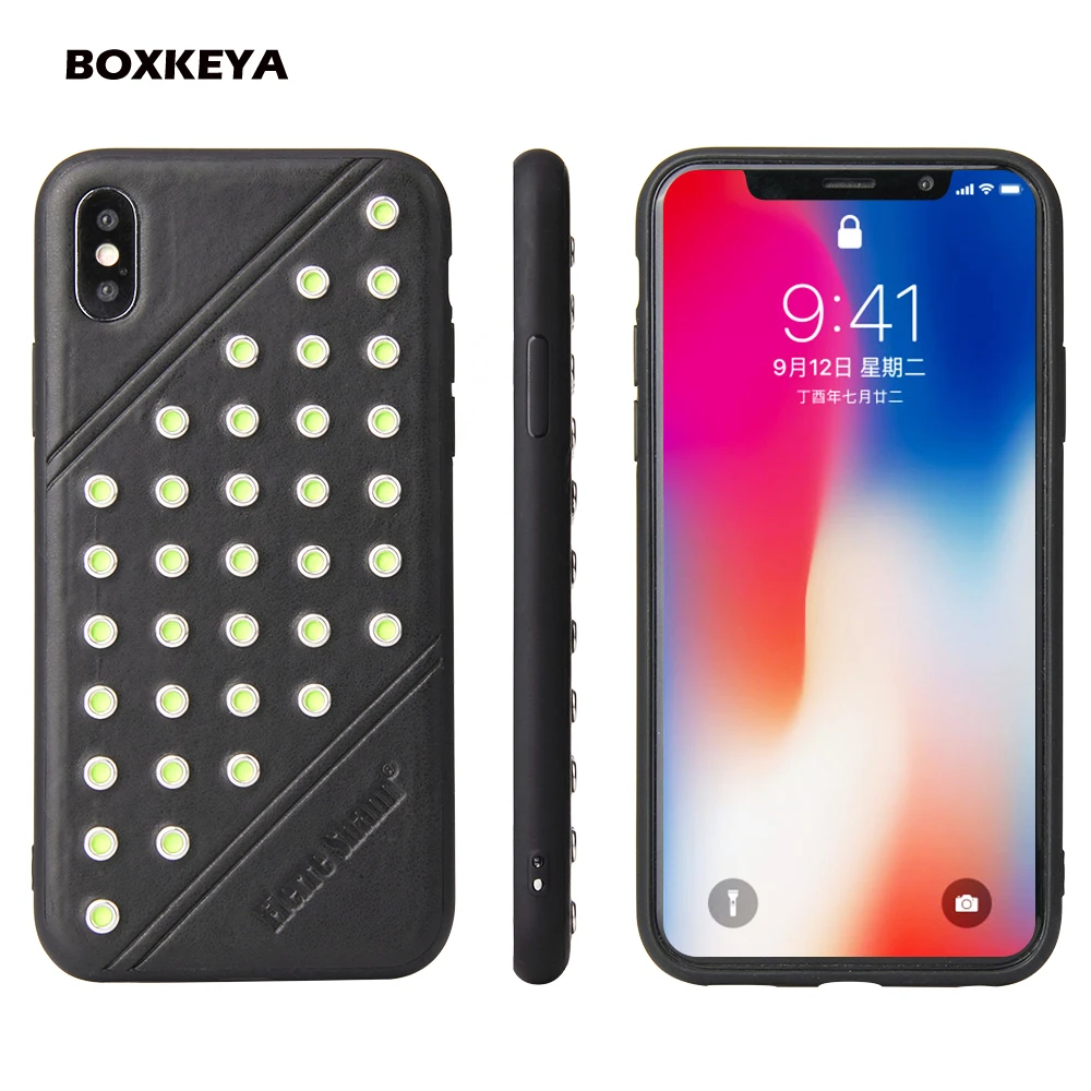 Fashion 3D Stud Rivet Soft PU Leather Phone Case For iPhone X 8 7 Plus Breathing Back Cover Capa For Samsung S9 S9 Plus Fundas
Fashion 3D Stud Rivet Soft PU Leather Phone Case For iPhone X 8 7 Plus Breathing Back Cover Capa For Samsung S9 S9 Plus Fundas