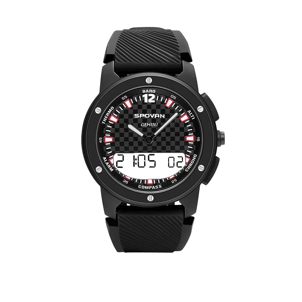 Smart Watch Men's Analog Compass Digital Dual Time Display Watch Outdoor Smart Sport Altimeter Barometer Watch 50M Waterproof
Smart Watch Men's Analog Compass Digital Dual Time Display Watch Outdoor Smart Sport Altimeter Barometer Watch 50M Waterproof