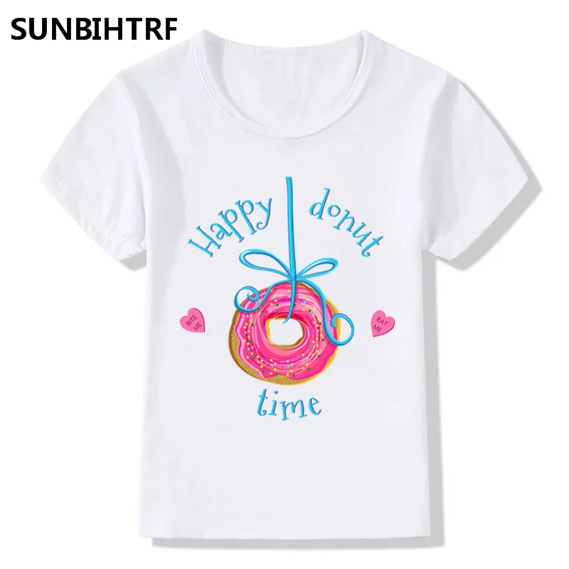 Big Boy and Girl Happy Donut Time Printing T-shirt Children Funny Summer T shirt Kids Short Sleeve Tops Tee Casual Baby Clothes
Big Boy and Girl Happy Donut Time Printing T-shirt Children Funny Summer T shirt Kids Short Sleeve Tops Tee Casual Baby Clothes