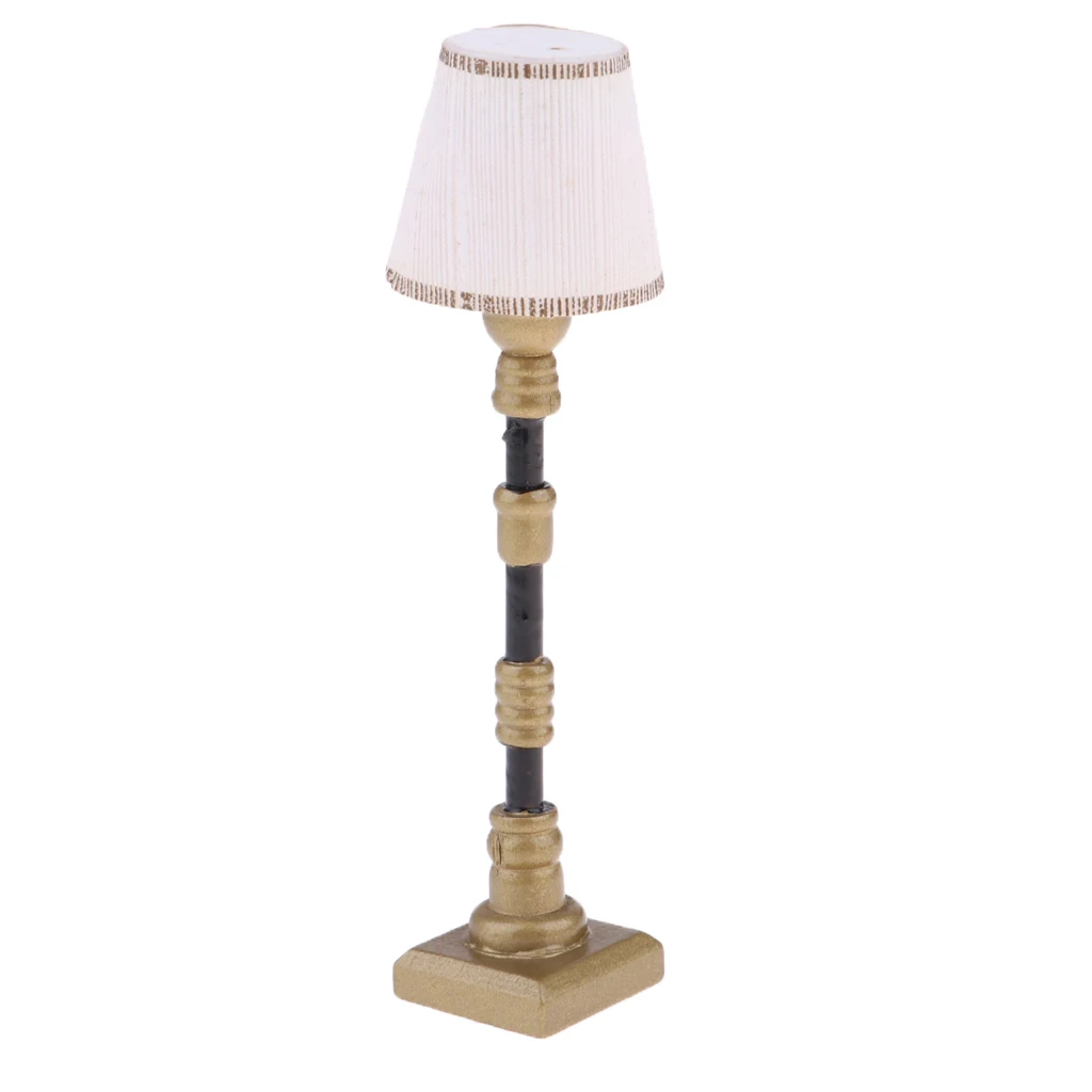 1/12 Scale Fashionable Dollhouse Living Room/Bedroom /Study Room Accessory Mini Elegant Floor Lamp Model 1/12 Scale Fashionable Dollhouse Living Room/Bedroom /Study Room Accessory Mini Elegant Floor Lamp Model