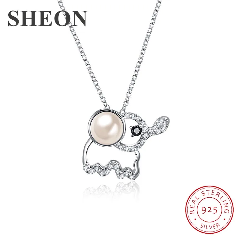 SHEON 925 Sterling Silver Sparkling Crystal Lovely Animal Elephant Pendant Necklaces for Women Authentic Sterling Silver Jewelry
SHEON 925 Sterling Silver Sparkling Crystal Lovely Animal Elephant Pendant Necklaces for Women Authentic Sterling Silver Jewelry